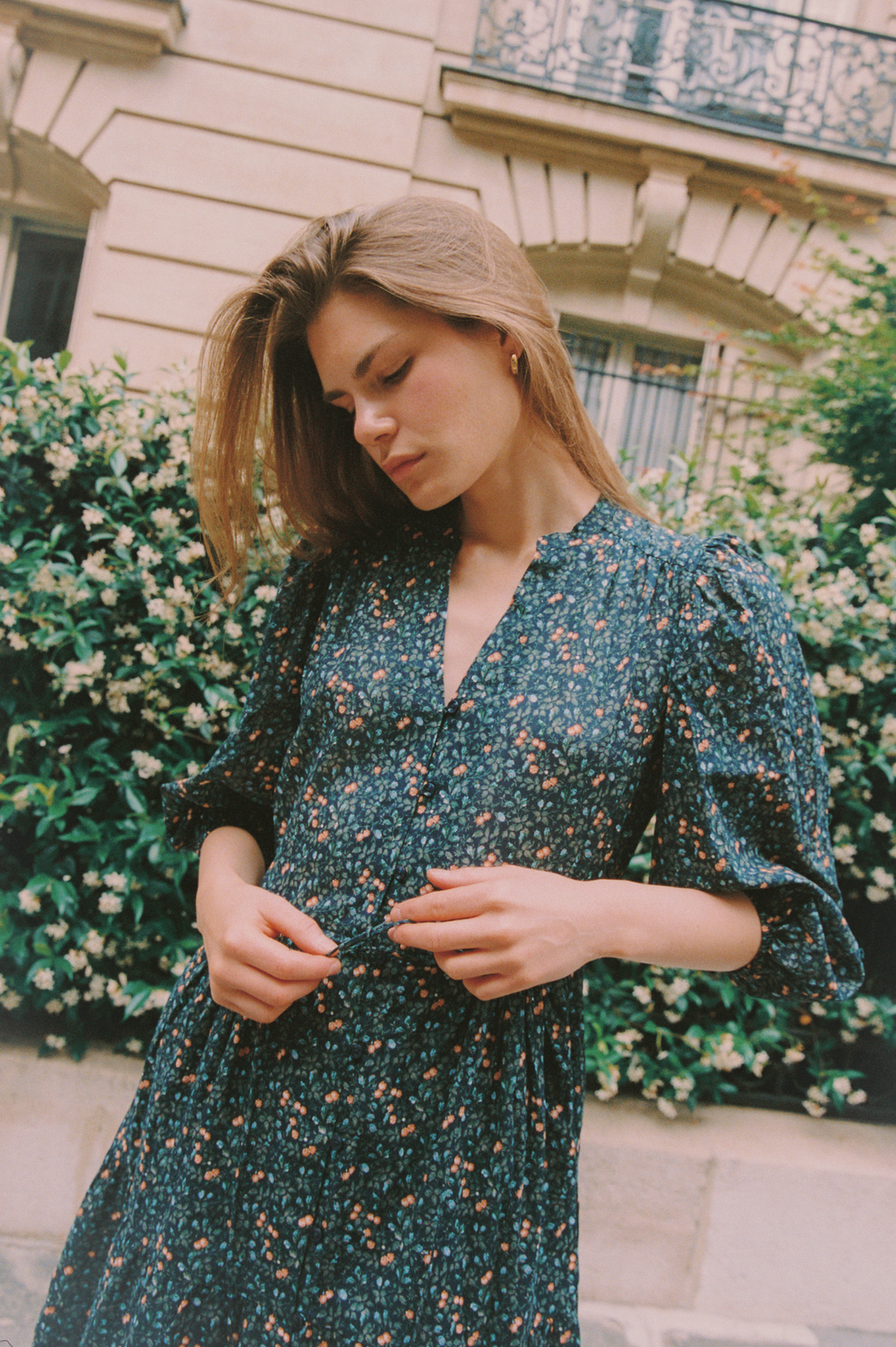 Sylvie Dress Marin Ditsy