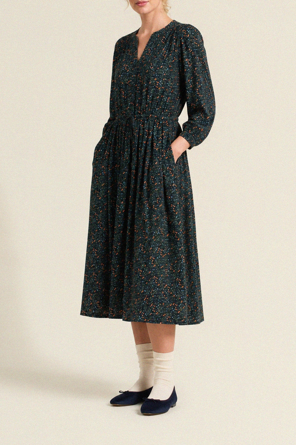 Sylvie Dress Marin Ditsy