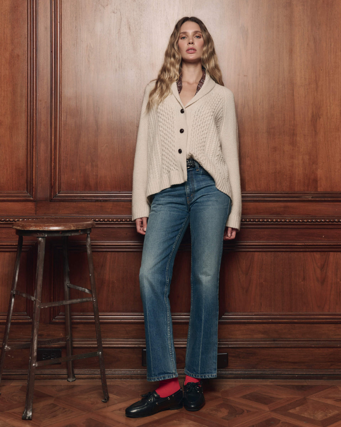 The Cashmere Cable Lodge Cardigan