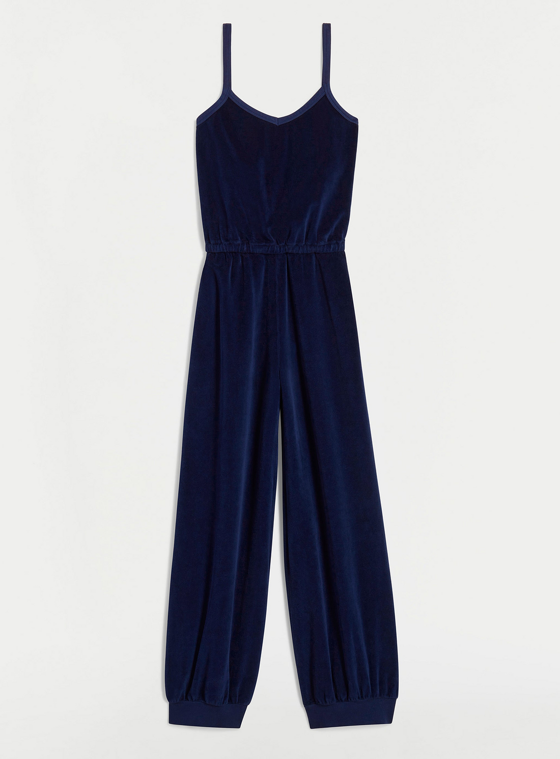 Giorgi Velour Jumpsuit Navy