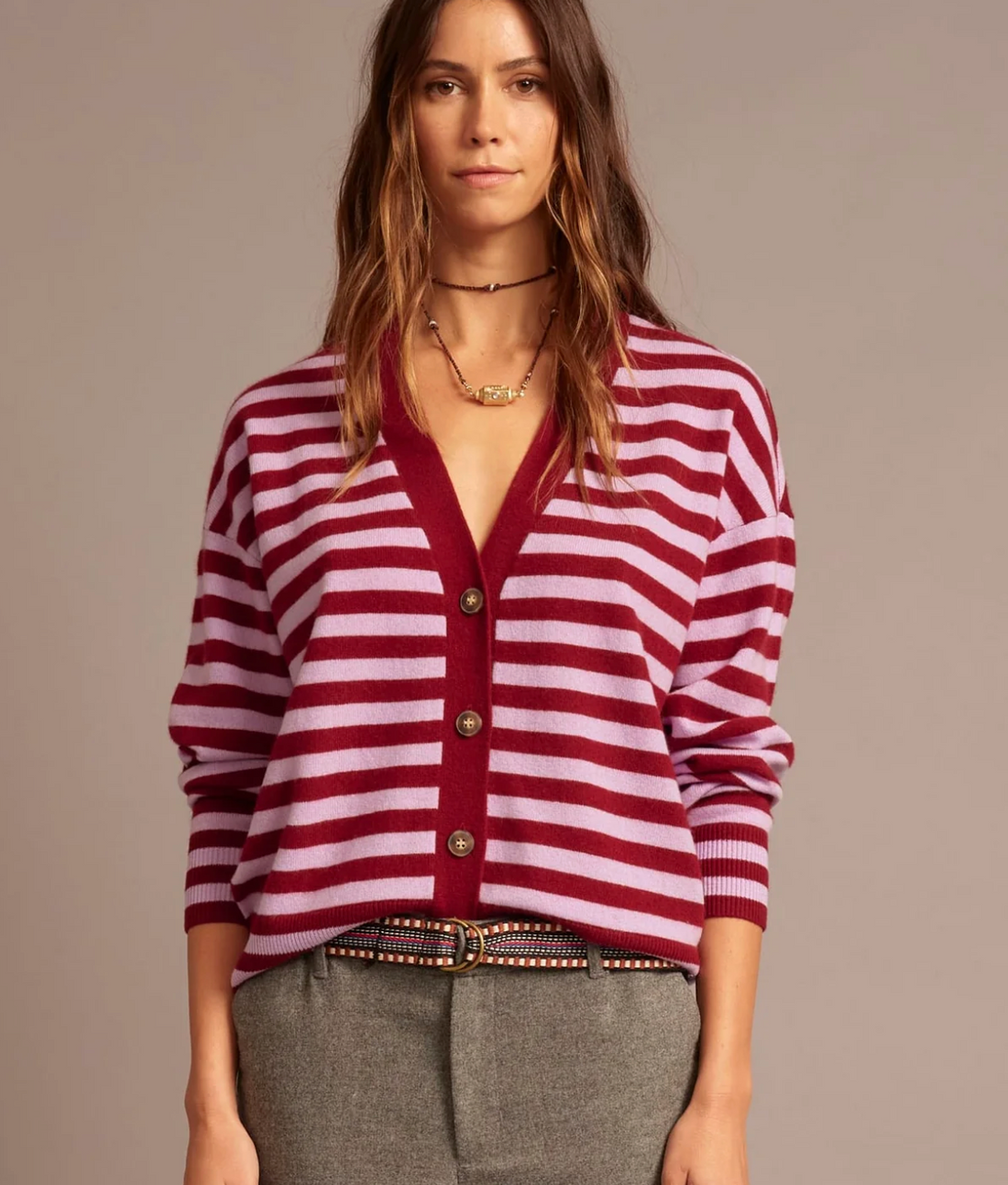 Estelle Cardigan Garnet