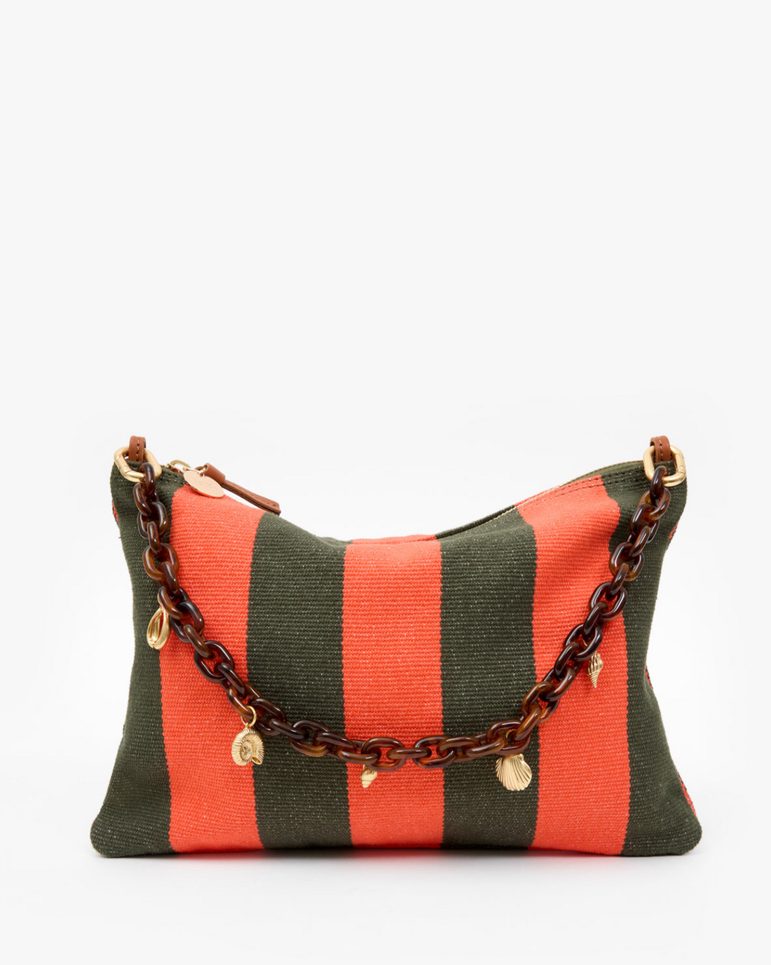 Striped Flat Clutch