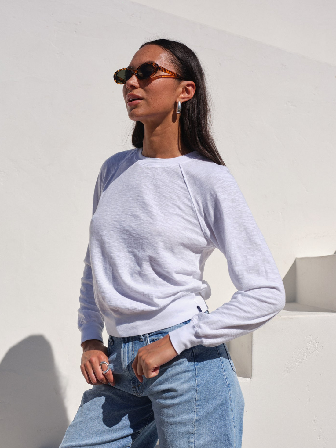 Jersey Raglan Sweatshirt Tee