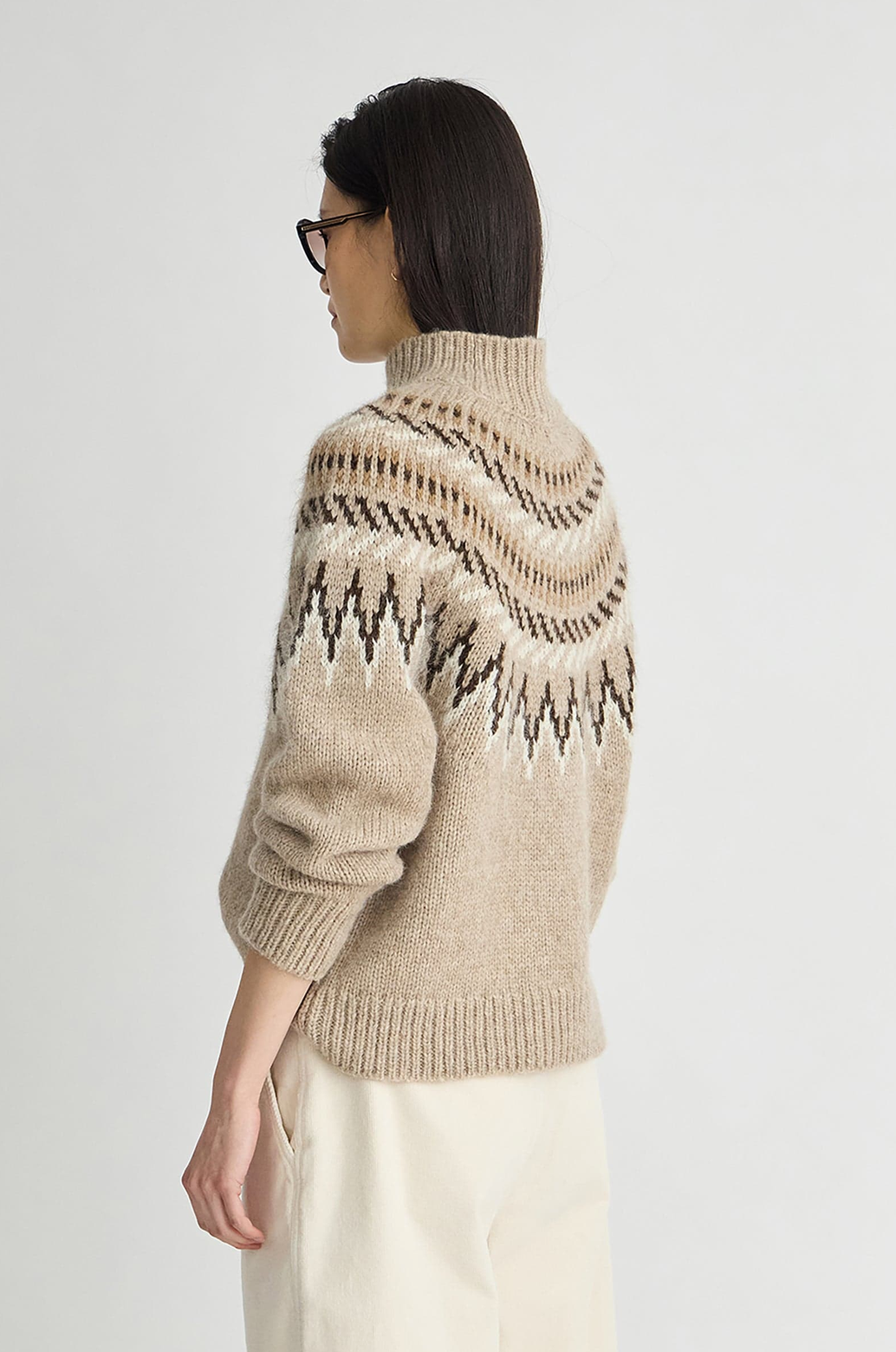 Fair Isle Mock Neck