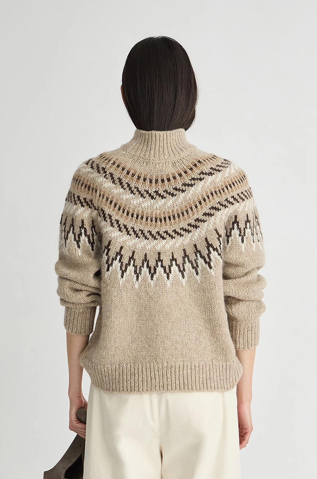 Fair Isle Mock Neck