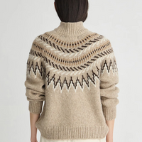 Fair Isle Mock Neck