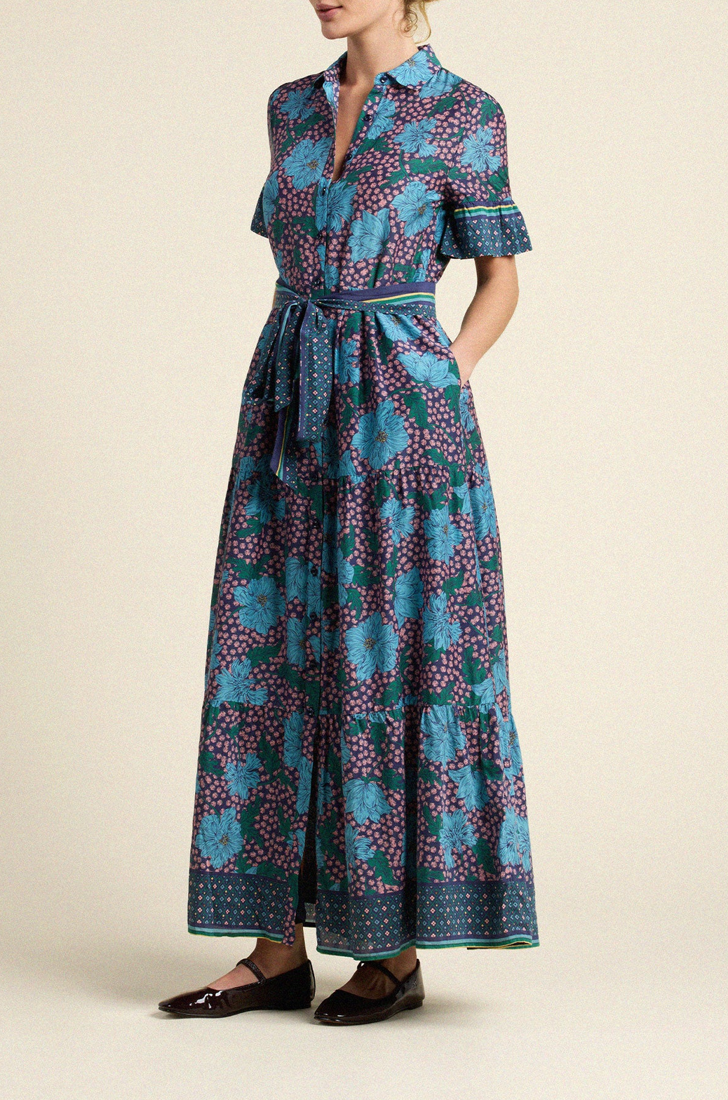 Martine Midnight Trellis Dress