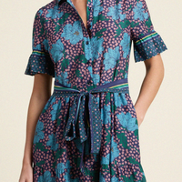 Martine Midnight Trellis Dress
