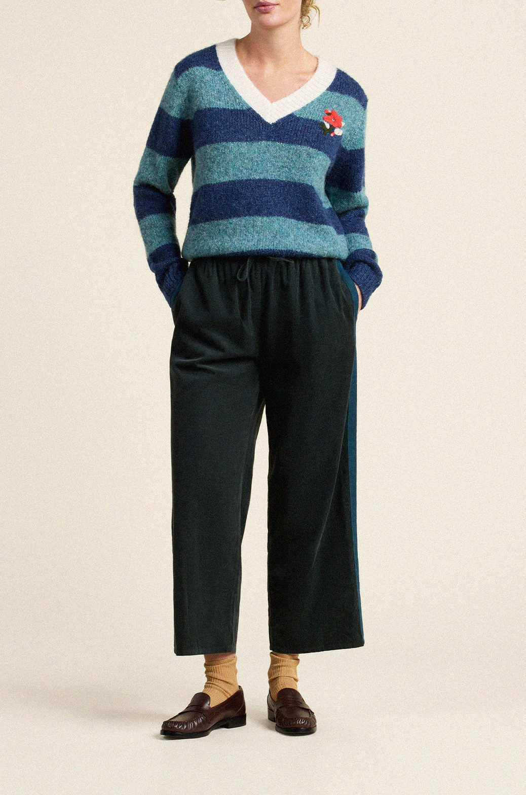 Chalet Indigo Stripe Sweater