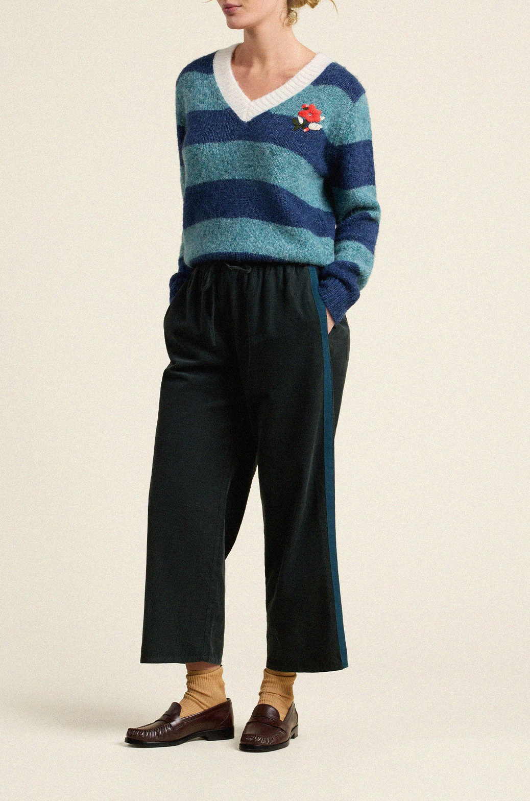 Chalet Indigo Stripe Sweater