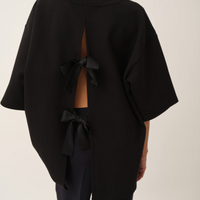 TG Bow Tee Black