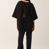 TG Bow Tee Black