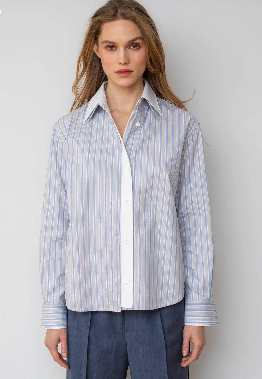 The Layered Shirt Pinstripe
