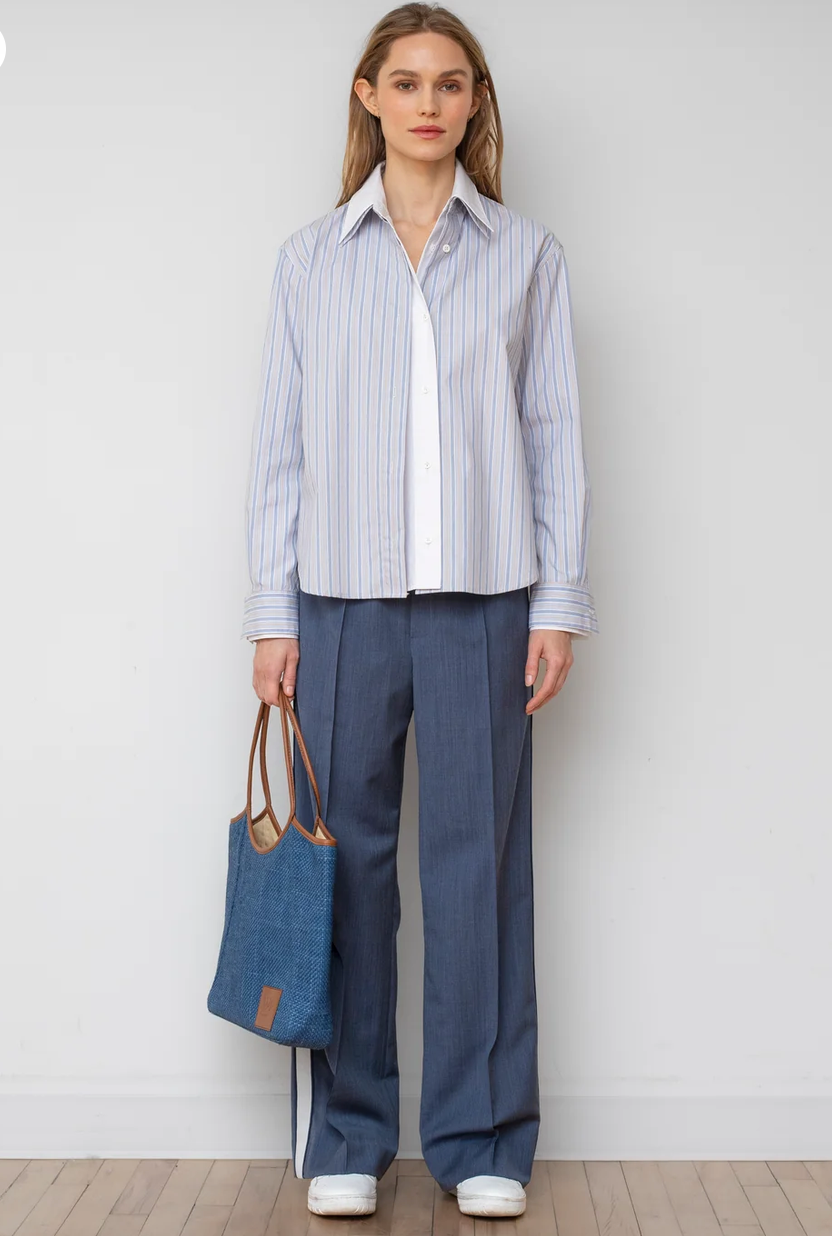 The Layered Shirt Pinstripe