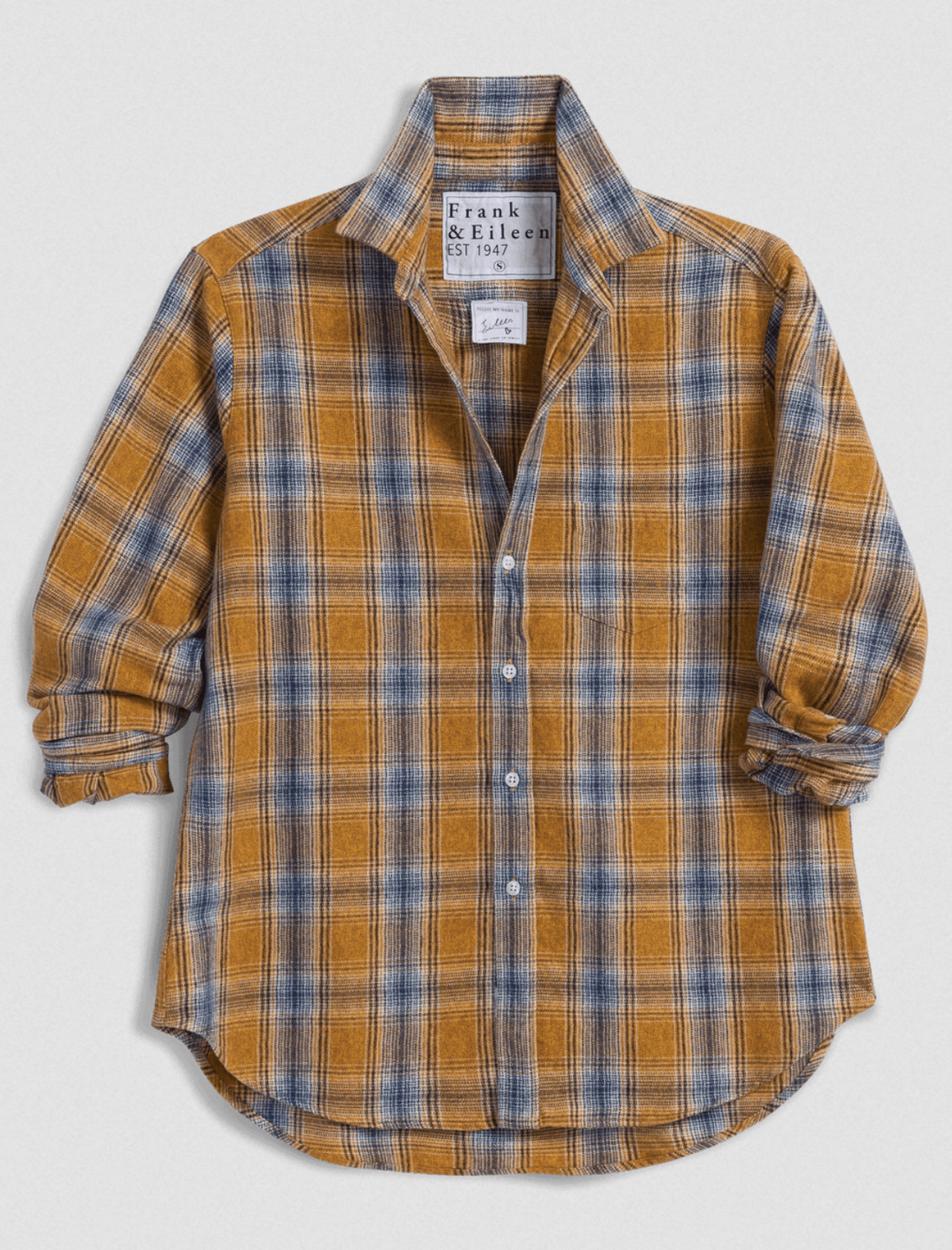 Eileen Gold Plaid Button Up