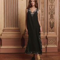 The Embroidered Floral Slip Dress