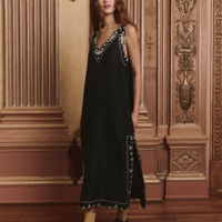 The Embroidered Floral Slip Dress