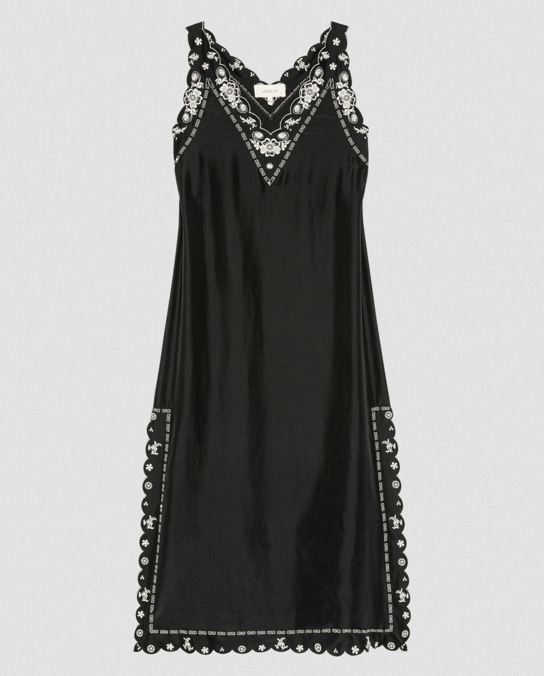 The Embroidered Floral Slip Dress