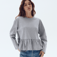 The Long Sleeve Ruffle Tee