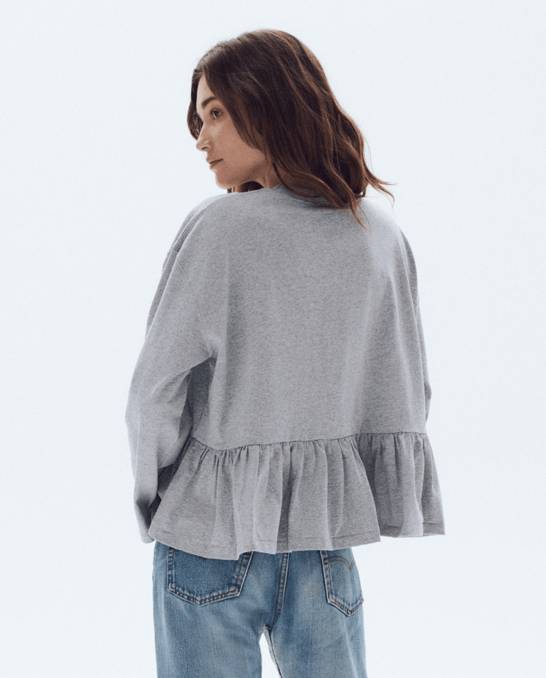 The Long Sleeve Ruffle Tee