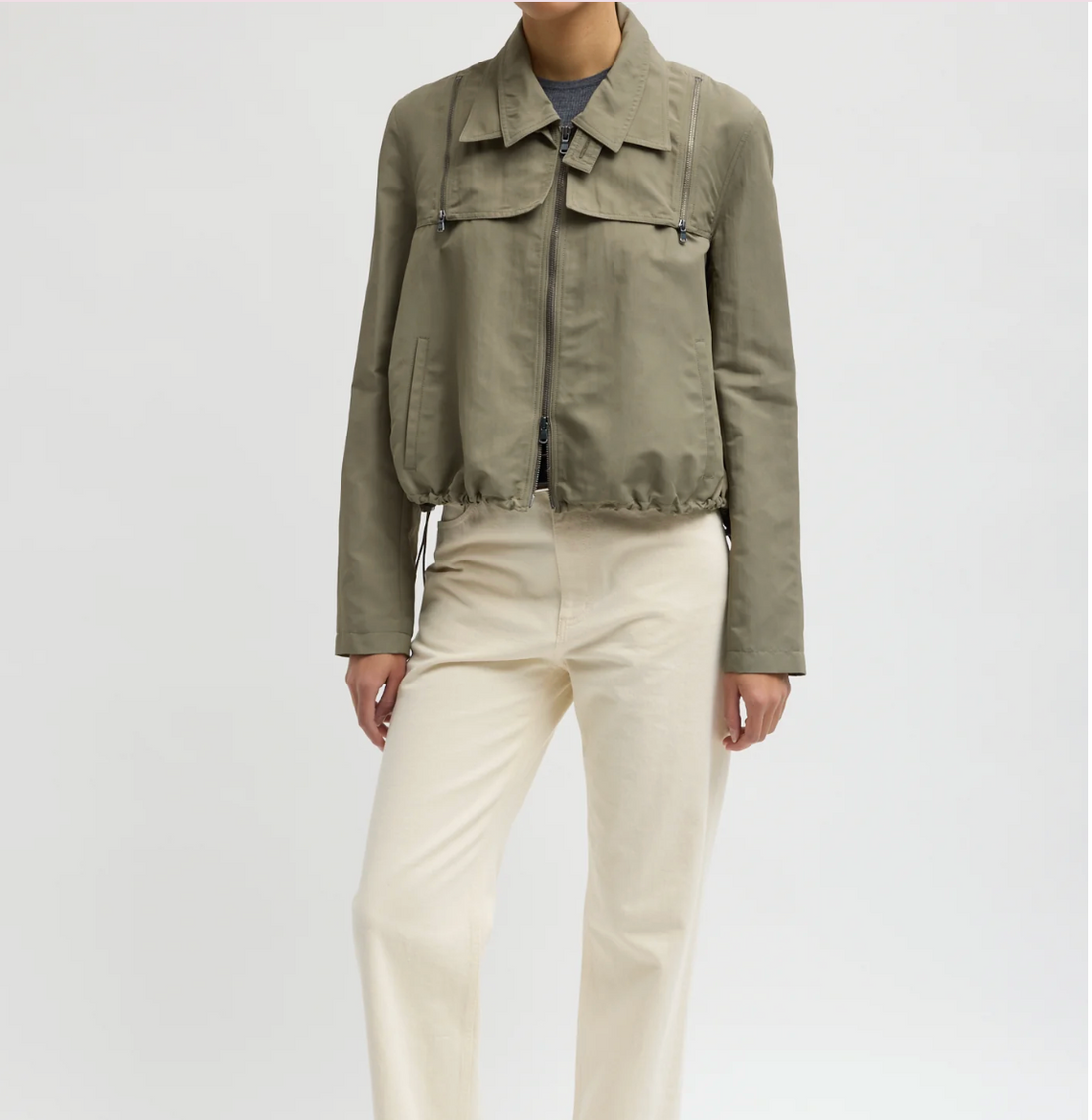 Techy Twill Anorak Bomber
