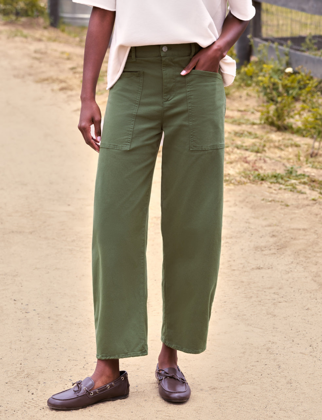 Bray Barrel Pant Army