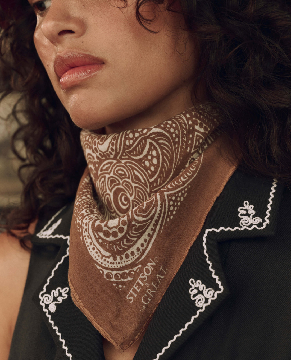 The Stetson Western Paisley Scarf