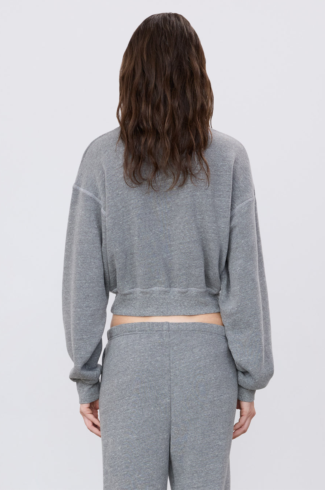 Cropped Half-Zip Sweatshirt