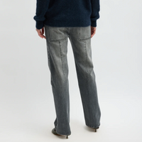 Black Stretch Selvedge Denim Charlotte Jean