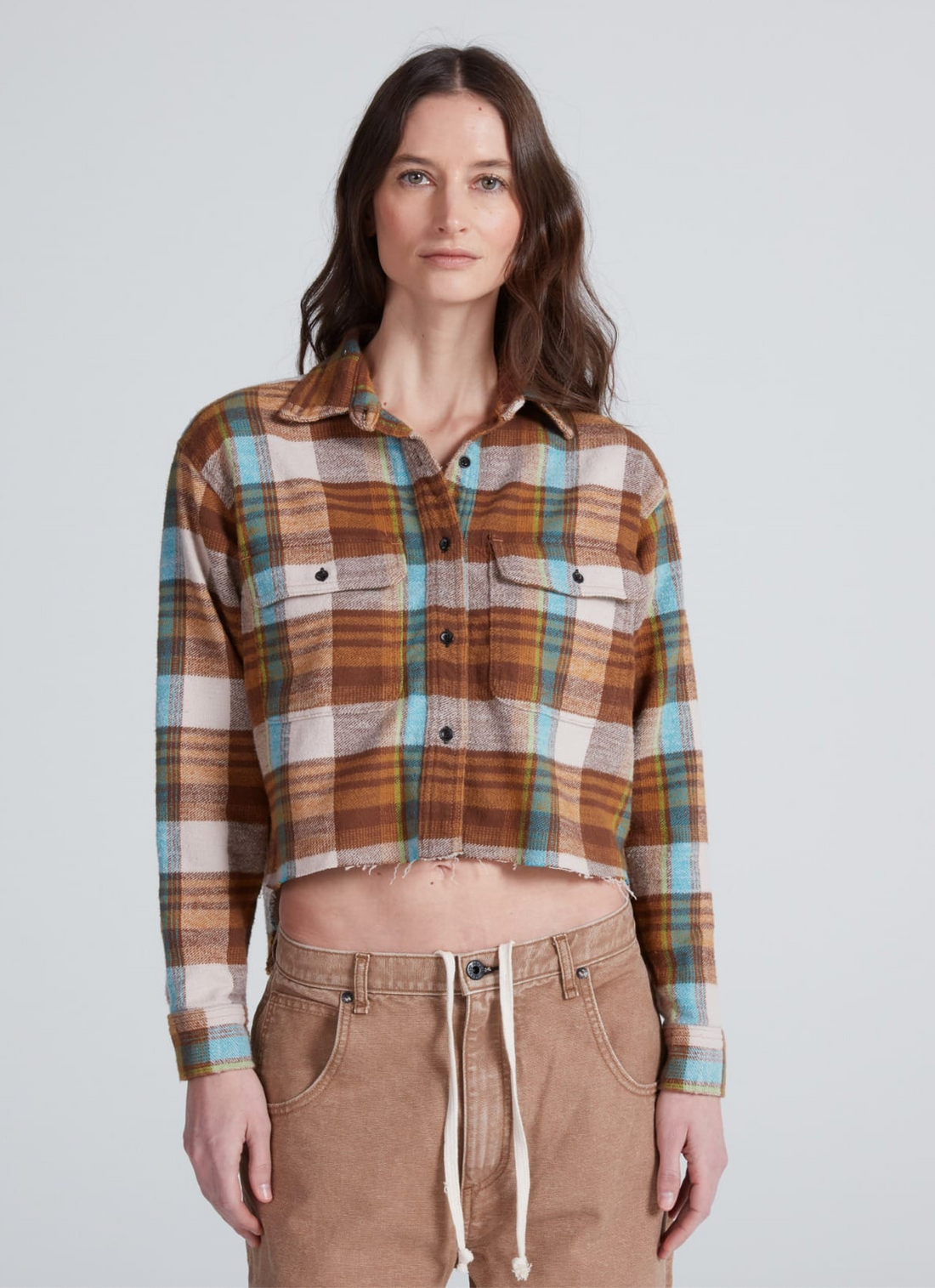 Crosby Les Plaid Top