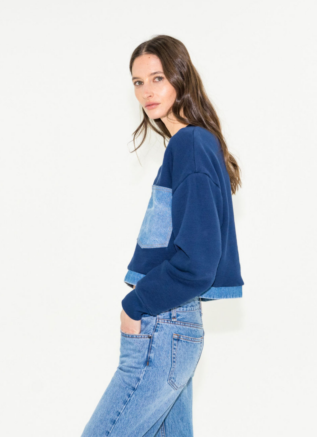 Combo Sweatshirt Navy