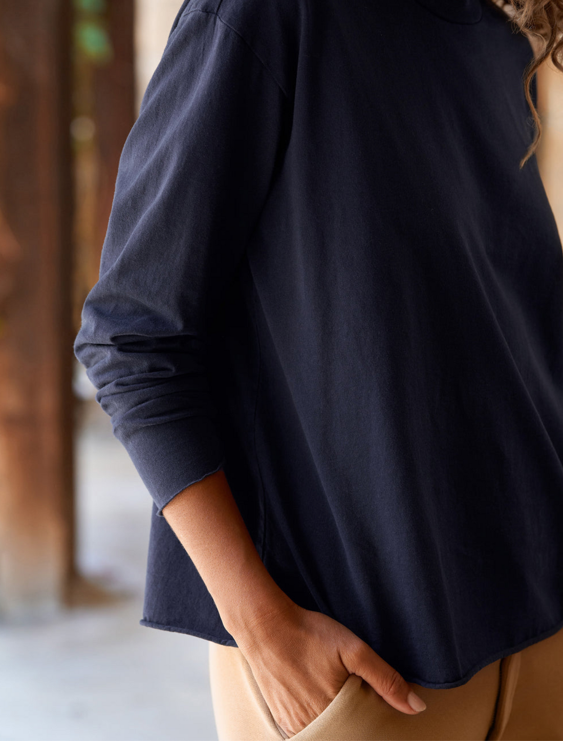 Quinn LS Crewneck Tee