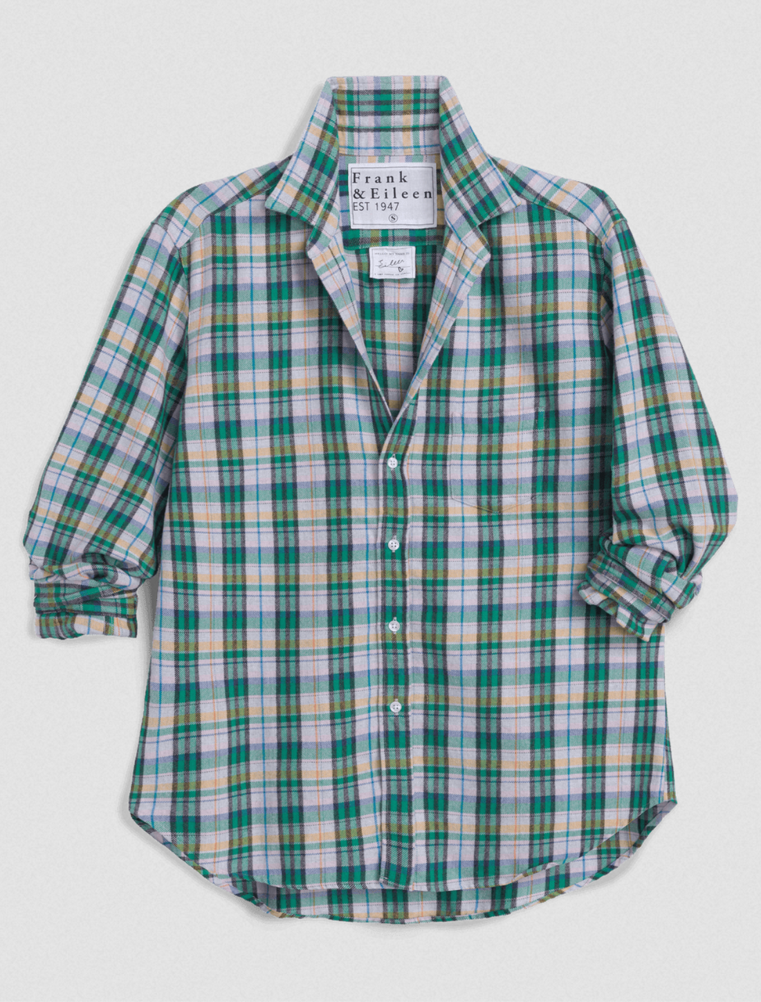 Eileen Green & Pink Plaid Flannel