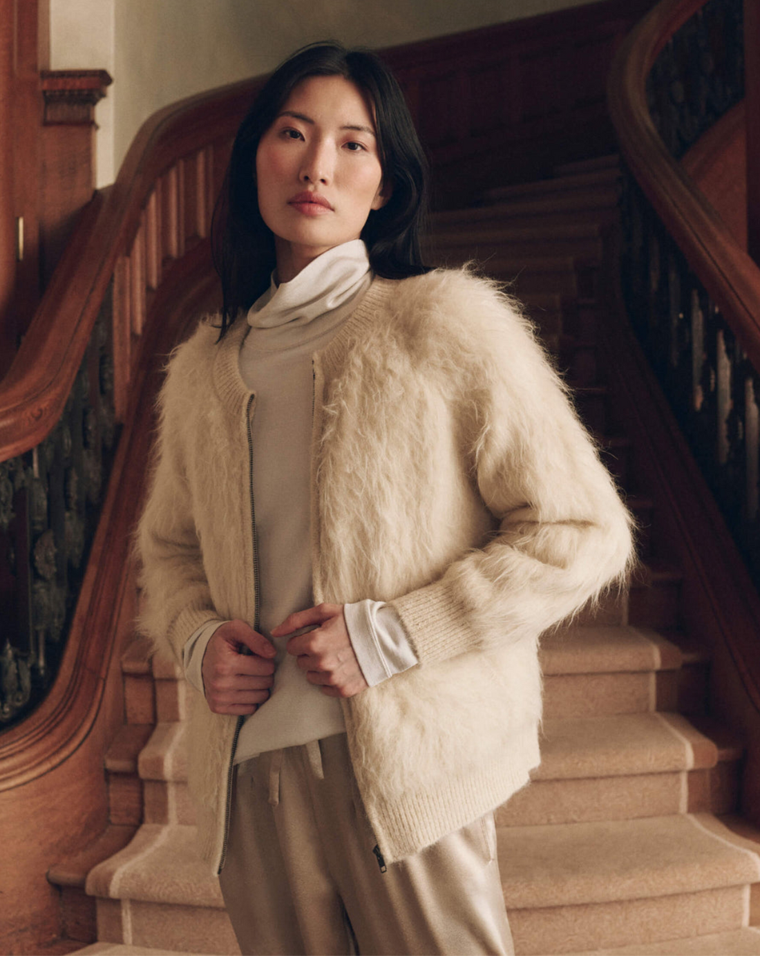 The Fuzzy Bomber Sweater