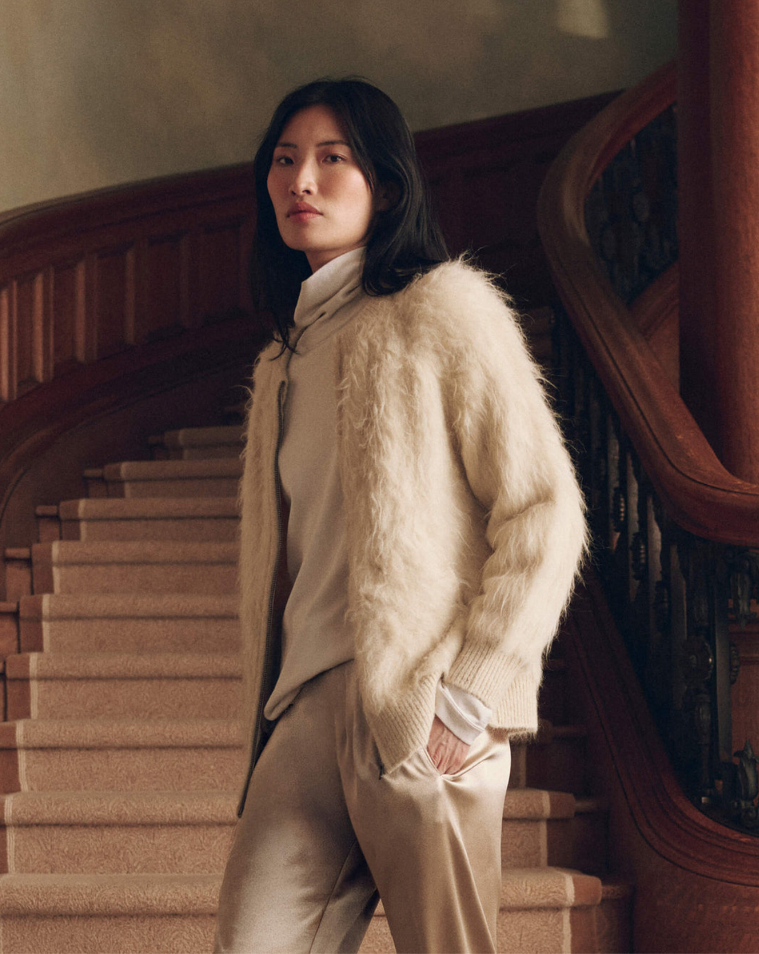 The Fuzzy Bomber Sweater