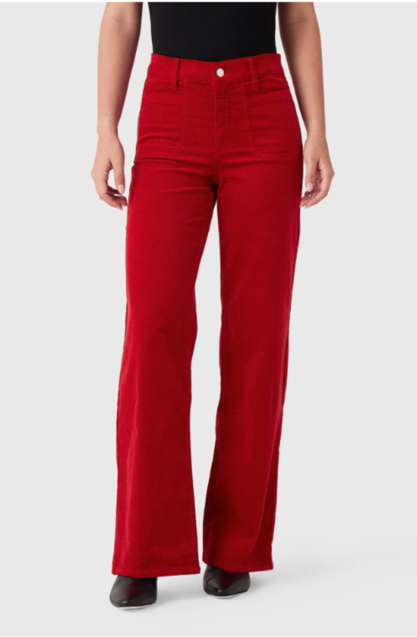 Le Slim Palazzo Pocket Corduroy