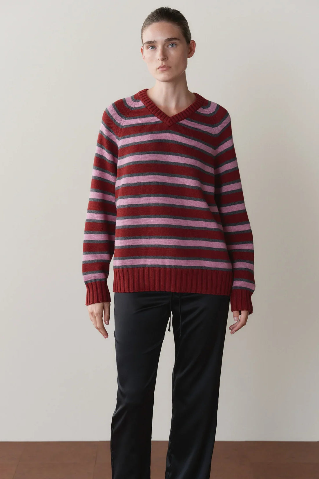 The Cotton Knit Stripe Sweater