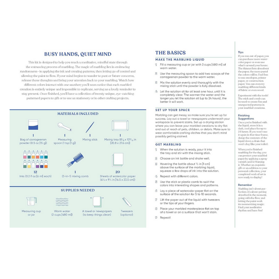 Meditative Marbling Kit