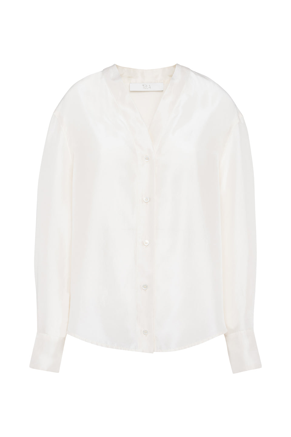Chalk Silk Top