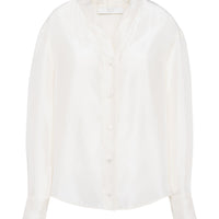Chalk Silk Top