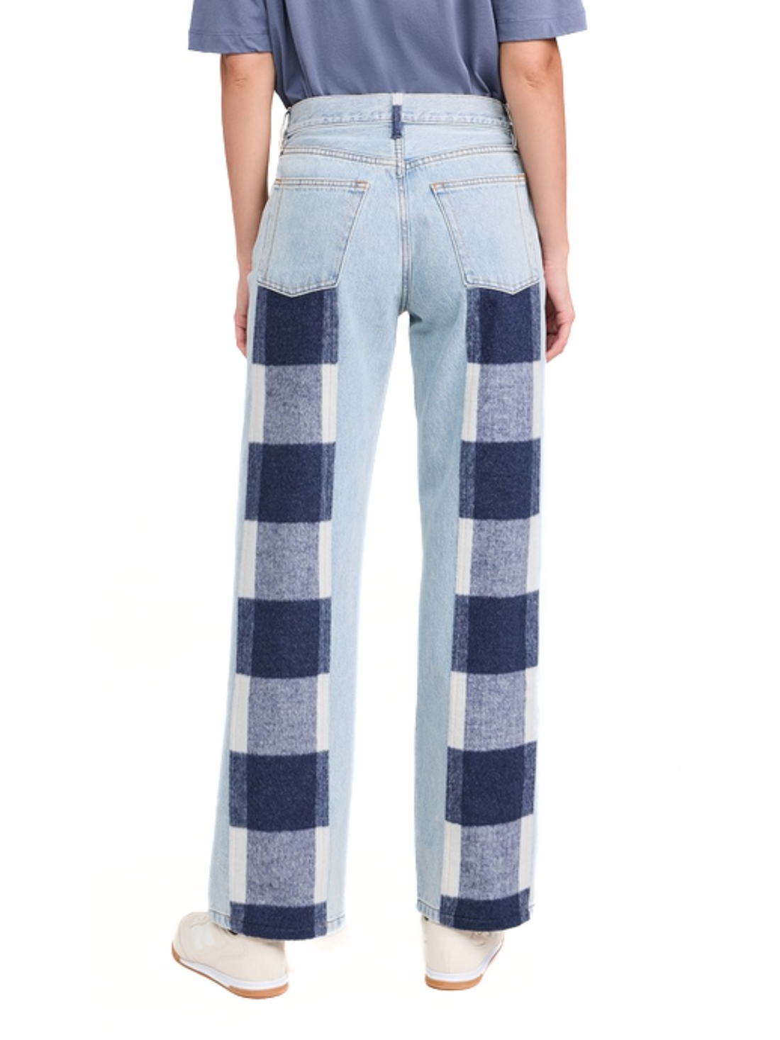 Navy Plaid Stripe Everyday Jeans