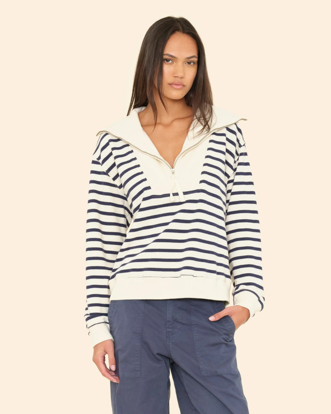 Kat Striped Sweatshirt