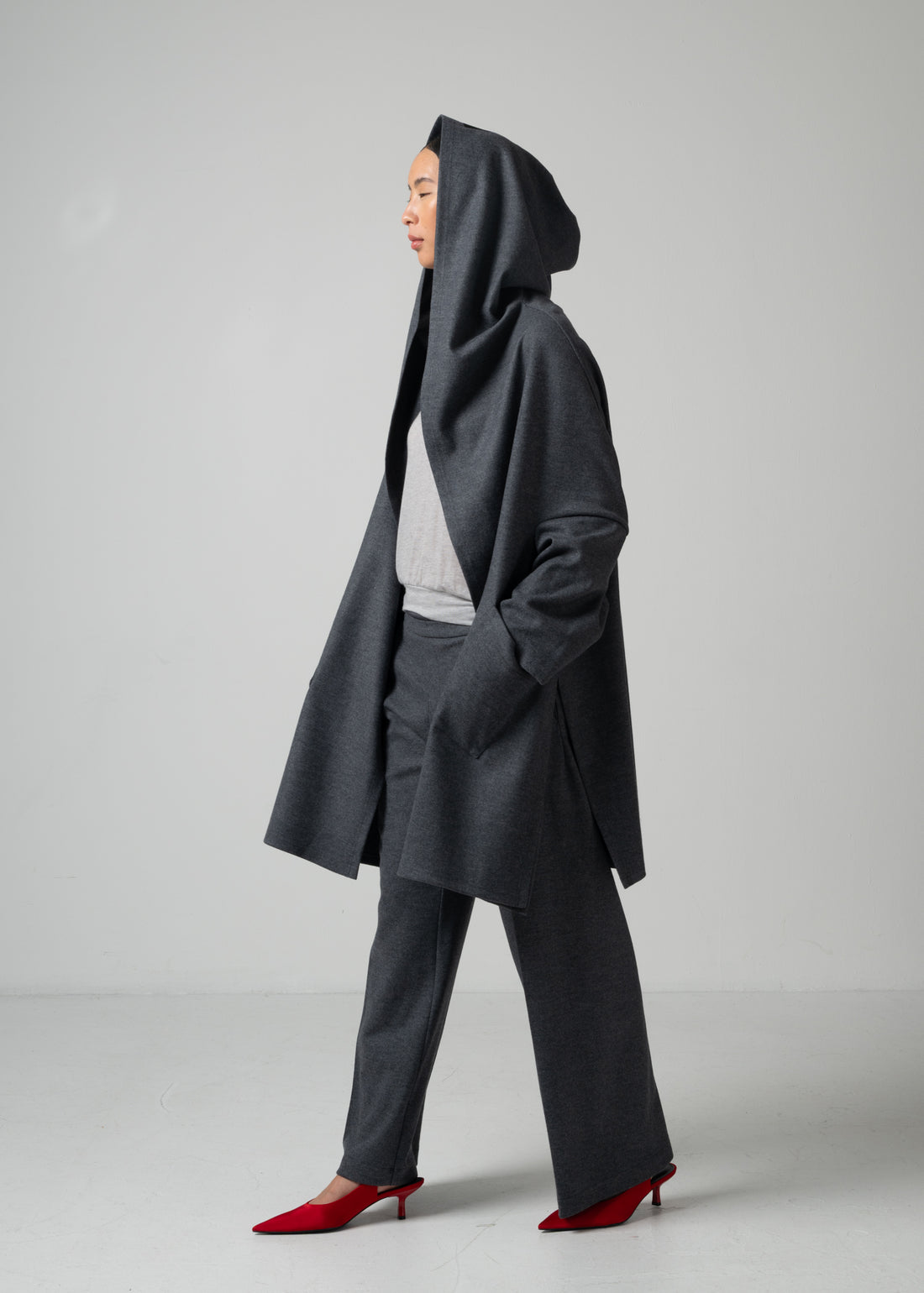Ornella Hooded Wrap Coat