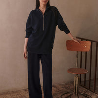 The Extra Wide Leg Pant Navy