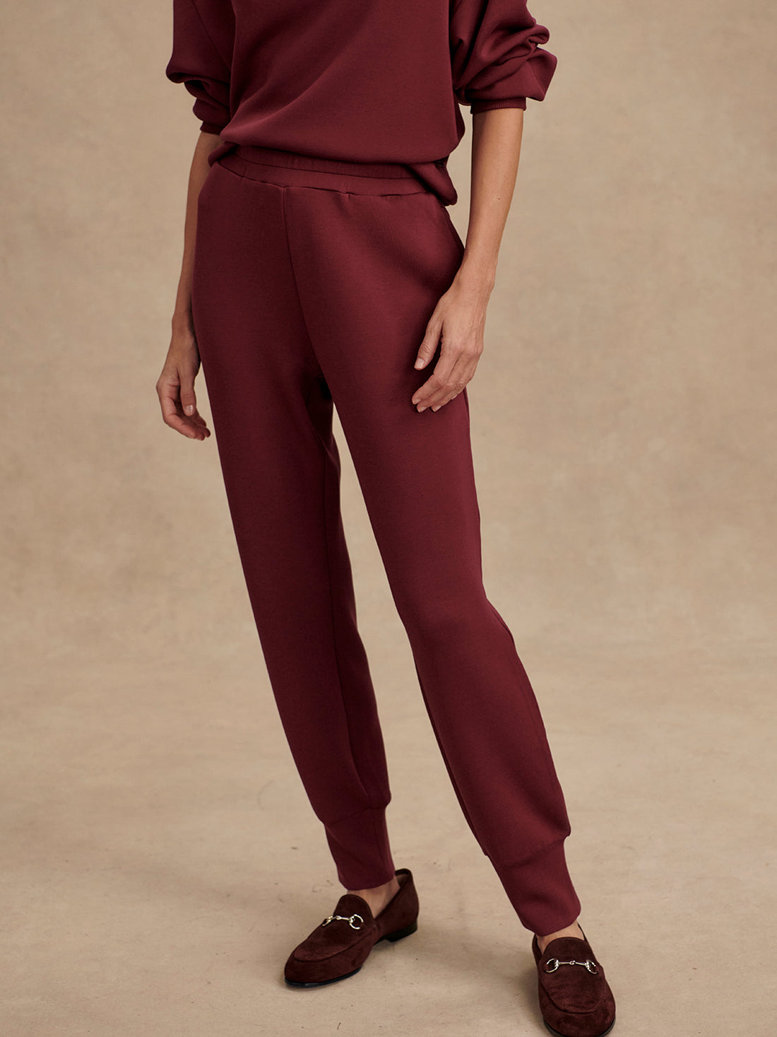 Slim Cuff Pant Maroon