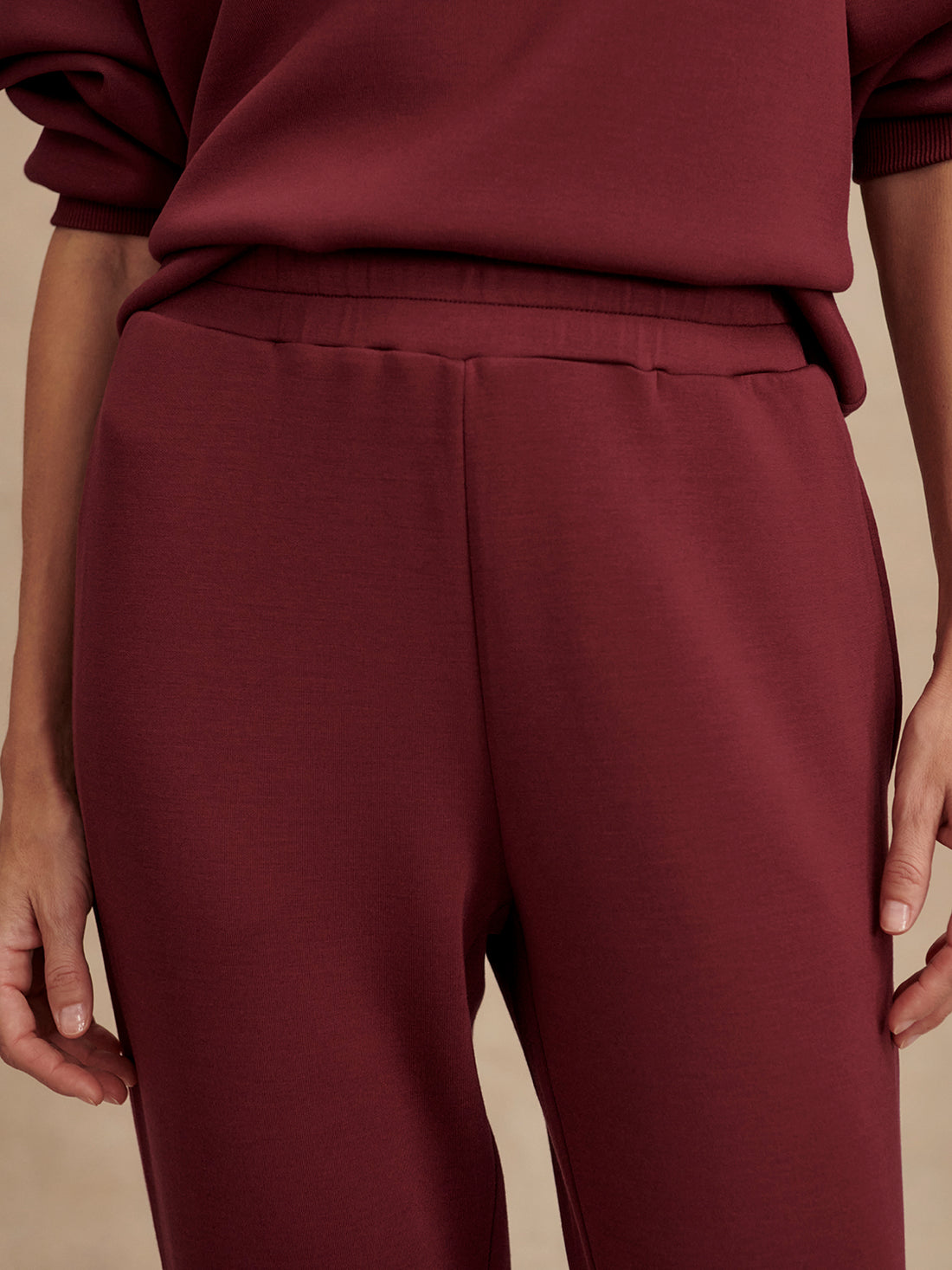 Slim Cuff Pant Maroon