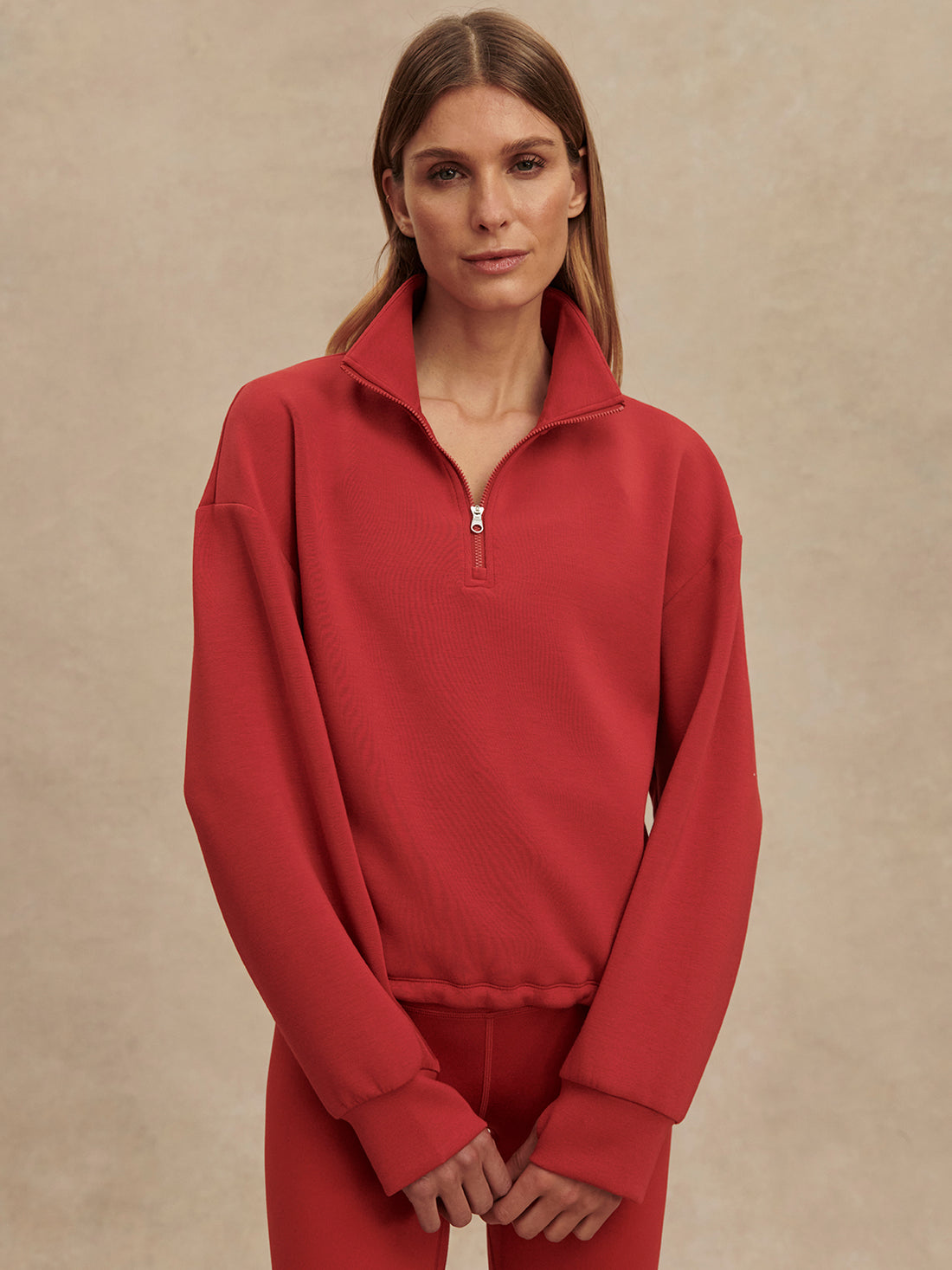 Sian Cropped Half Zip