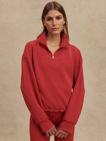 Sian Cropped Half Zip