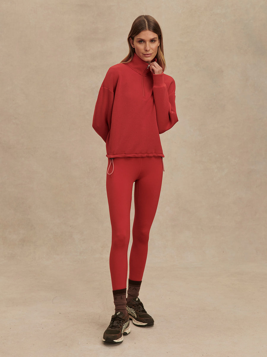 Sian Cropped Half Zip