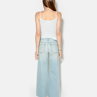 Mid Rise Wide Leg Crop